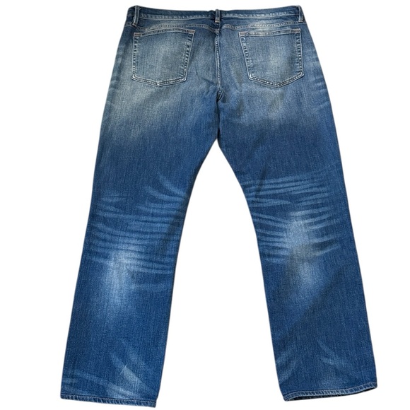 Frame Denim L’Homme Slim Dark Blue Feathered Fade LMH691 Azul 94% Cotton 38x30 - Picture 2 of 15